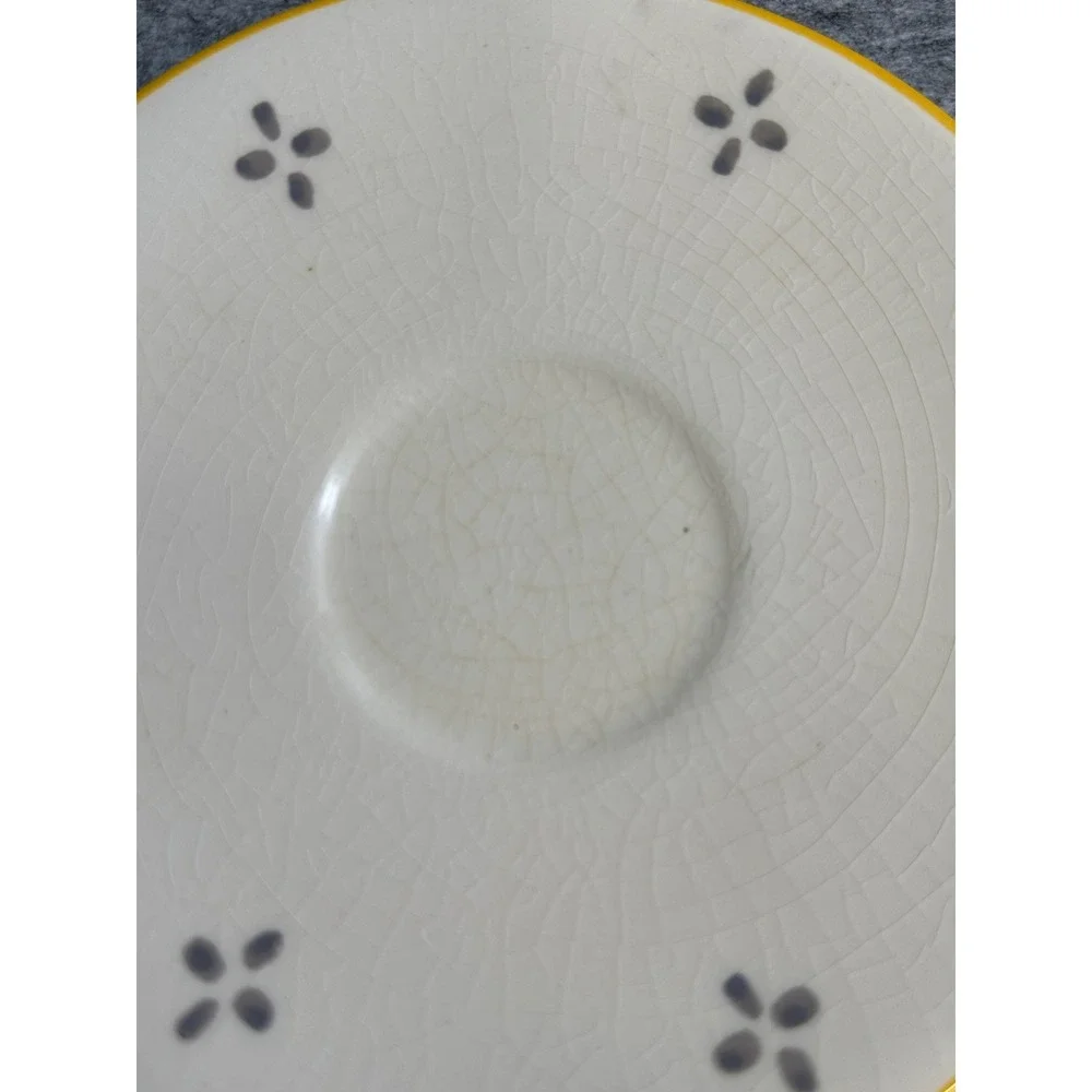Laura Ashley Summer Fruits Lemon Cup and Saucer Set Made in England 1997